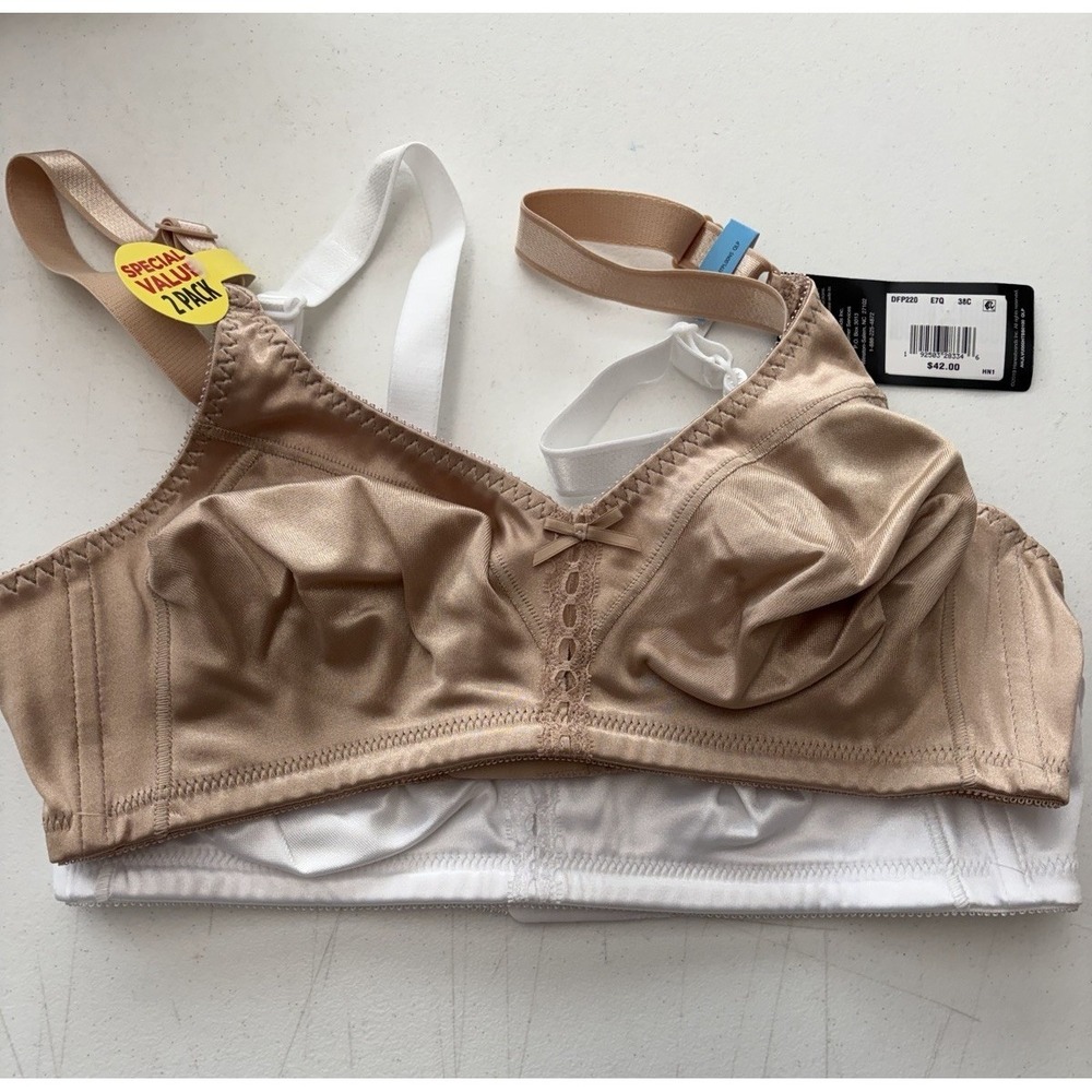 Bali Bra Classic Support 38C Cool Comfort Set Of 2 - NEW